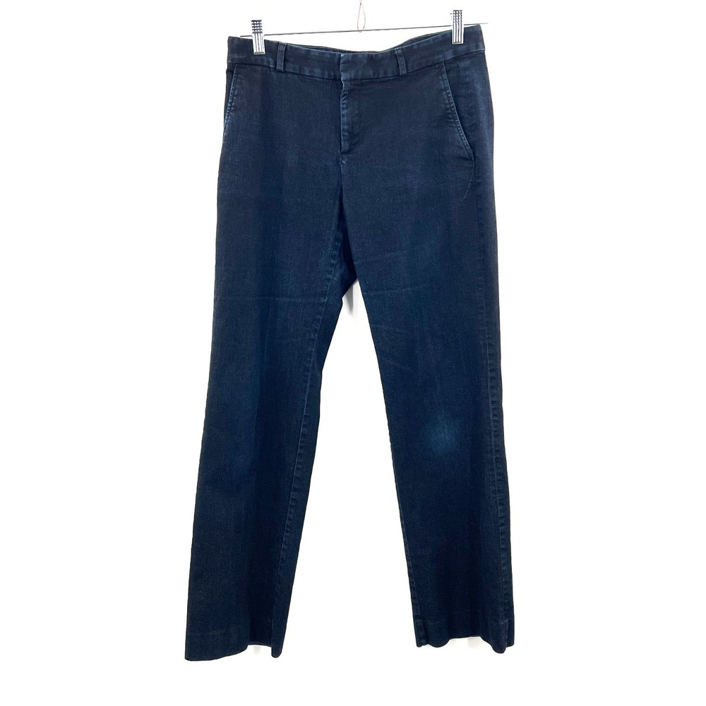 Banana‎ Republic Dark Wash Aged mid rise trouser Jeans straight leg 6